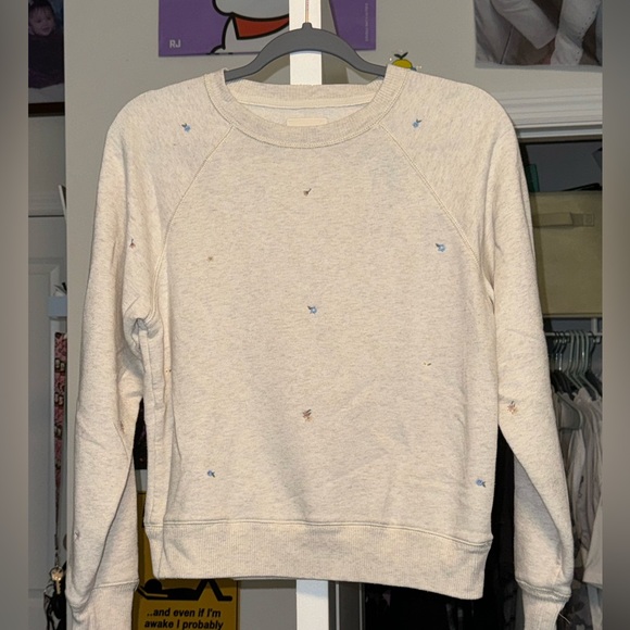 Floral cream sweater barely worn! - Picture 1 of 3